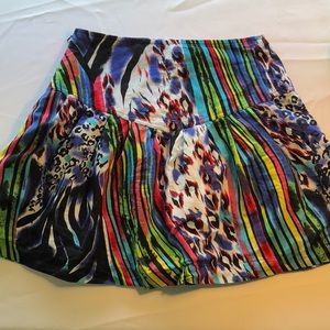 Multicolored mini skirt